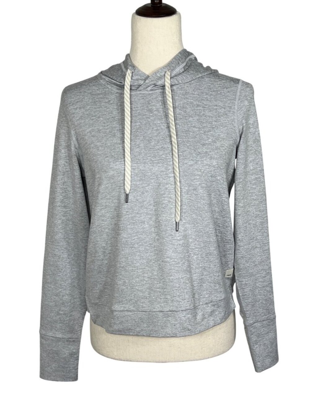 VUORI Halo Essential Hoodie Pullover Heathered Gray Sz XS #VW226 NWOT